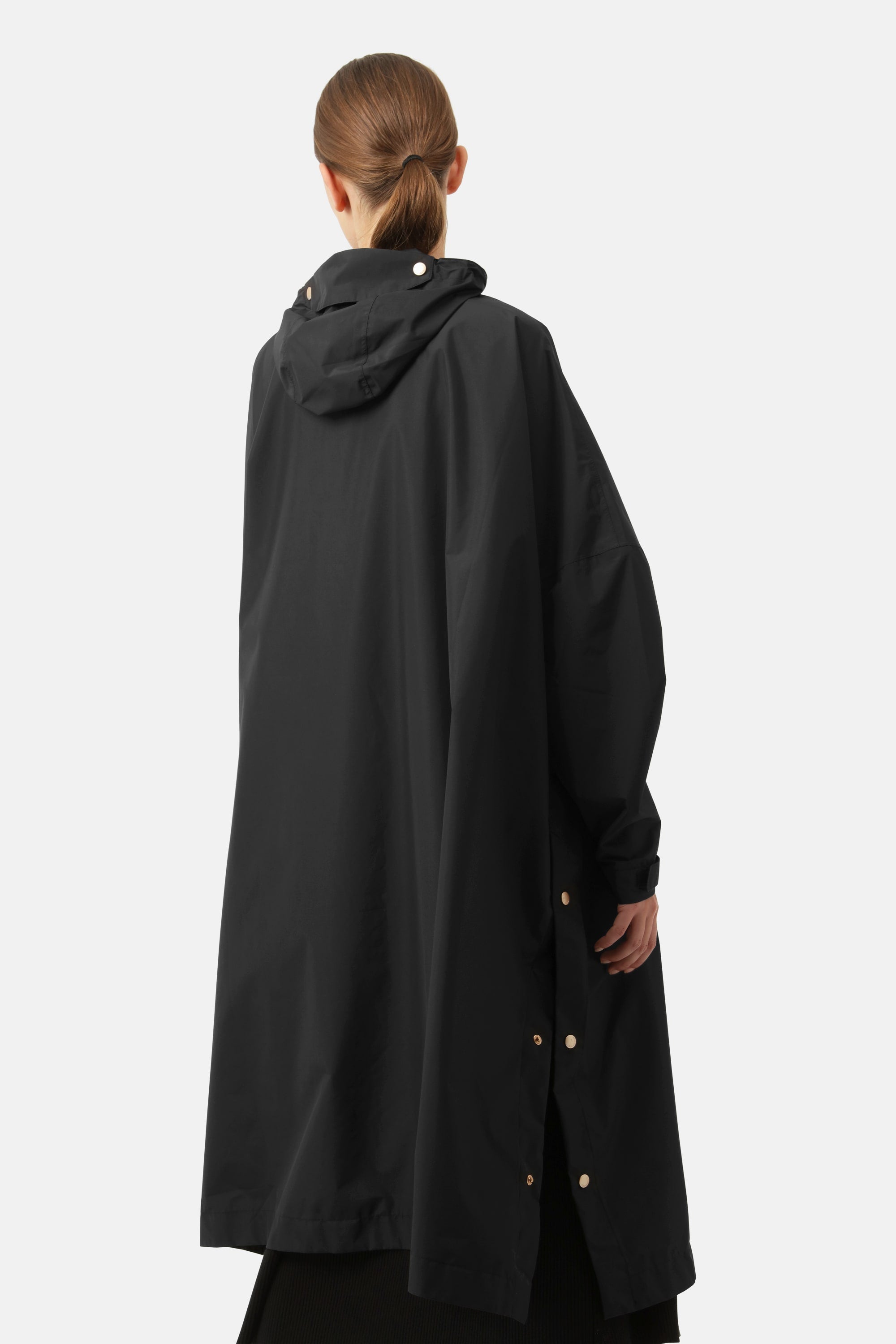 Poncho con mangas - Negro